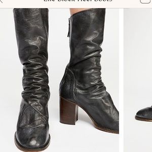 Free people Elle Block Heel Boots US 8